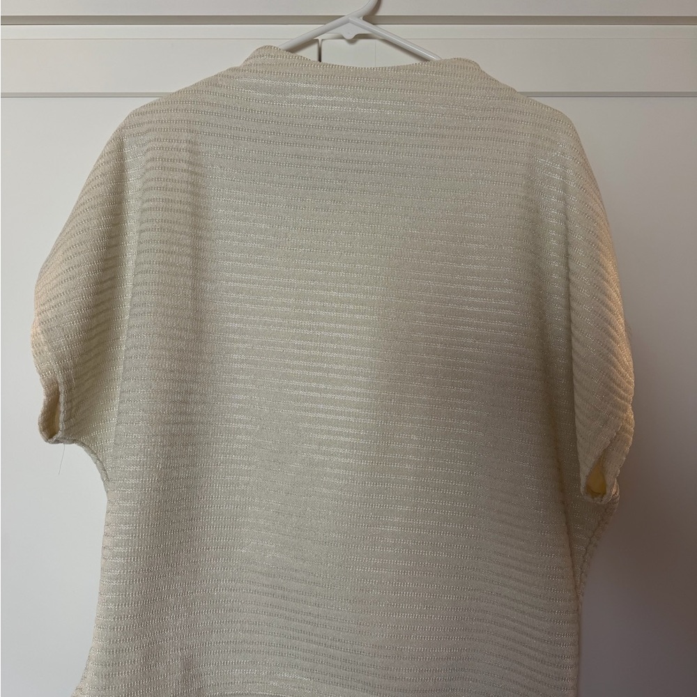 Glam Cream Cowl Neck Sweater